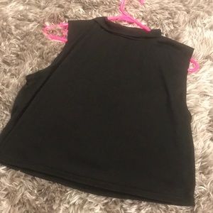 Black crop top